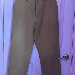 Axist Men's Two-Tone Brown Straight-Leg Chinos